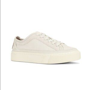 All Saints Milla Sneaker Leather Low Top in Cream Size 9